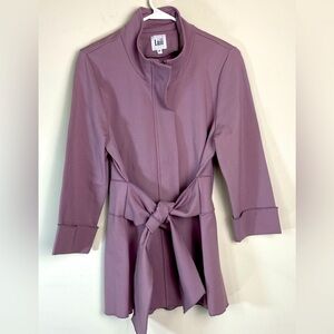 Luii Anthropologie Belted Full Zip Jacket Womens Size Medium High Neck